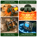 Massageador Elétrico Inteligente para Cães e Gatos com Aquecimento e Massagem 4D