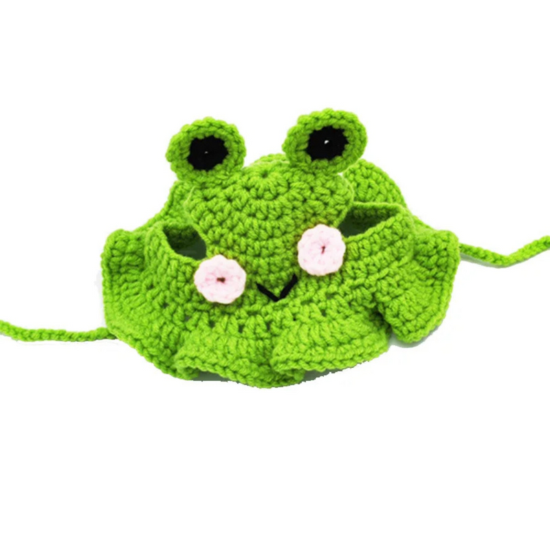 Chapéu Gorro Boina de Tricô para Gatos