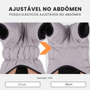 Jaqueta Impermeável Colar Alto para Cachorros