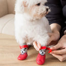 Kit com 4 Botinhas Impermeáveis Antiderrapantes para Cães e Gatos – Proteção Contra Chuva, Frio, Neve e Pisos Quentes | Conforto e Segurança para as Patas