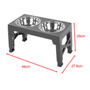 Tigela de Alimentação Pet Altura Ajustável Comedouro e Bebedouro para Cachorros