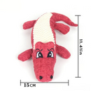 Brinquedo Pelúcia Jacaré Resistente com Sons para Cachorros