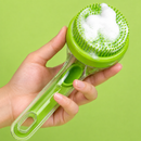 Escova de Banho Pet com Reservatório para Shampoo – Escova Massageadora 2 em 1 para Cães e Gatos