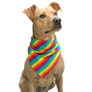 Bandana Lenço Pet Arco Iris para Cachorros