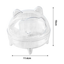 Banheira para Banho de Areia Recipiente para Banho Roedores Chinchila Hamster