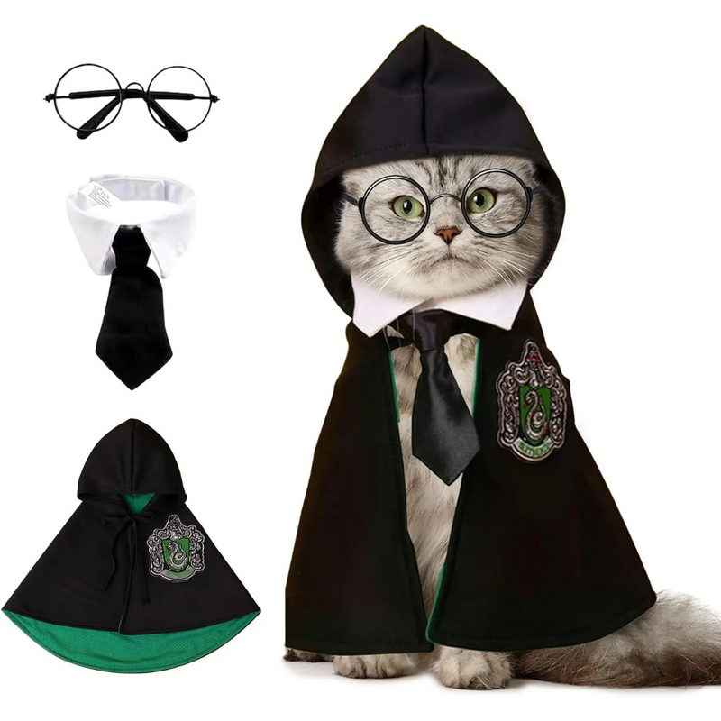 Fantasia Halloween Pet Capa Harry Potter para Cachorros e Gatos