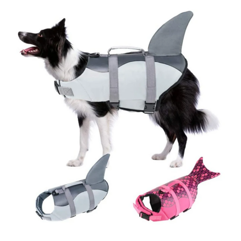 Colete Pet Salva-Vidas Shark para Cachorros
