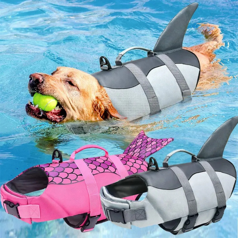 Colete Pet Salva-Vidas Shark para Cachorros