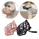 Focinheira Pet Plástica Ajustável Respirável