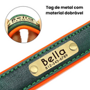 Coleira Colar de Identificação Personalizado com Nome Pet