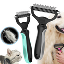 Escova Tira Pelos Descamação Pet Rake para Cães