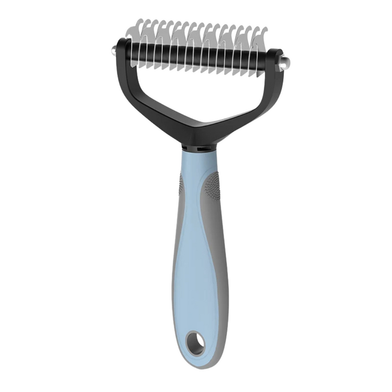 Escova Tira Pelos Descamação Pet Rake para Cães