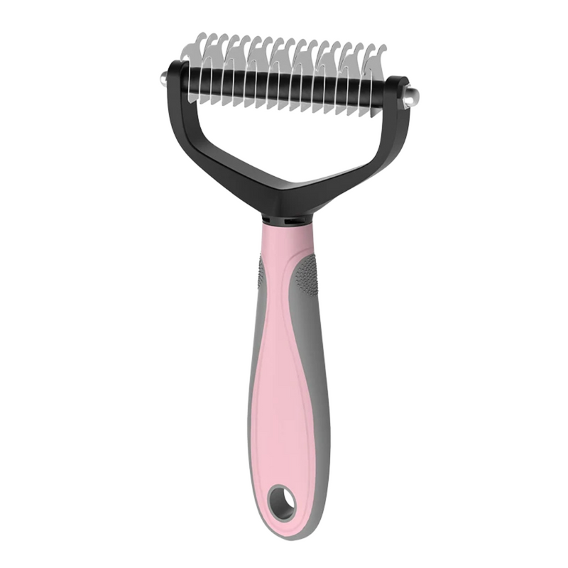 Escova Tira Pelos Descamação Pet Rake para Cães