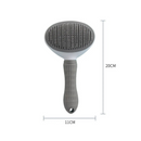 Escova Rasqueadeira com Botão de Remoção de Pelos