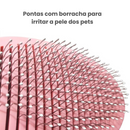 Escova Rasqueadeira com Botão de Remoção de Pelos