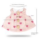 Conjunto Vestido Guia e Chapéu para Coelhos