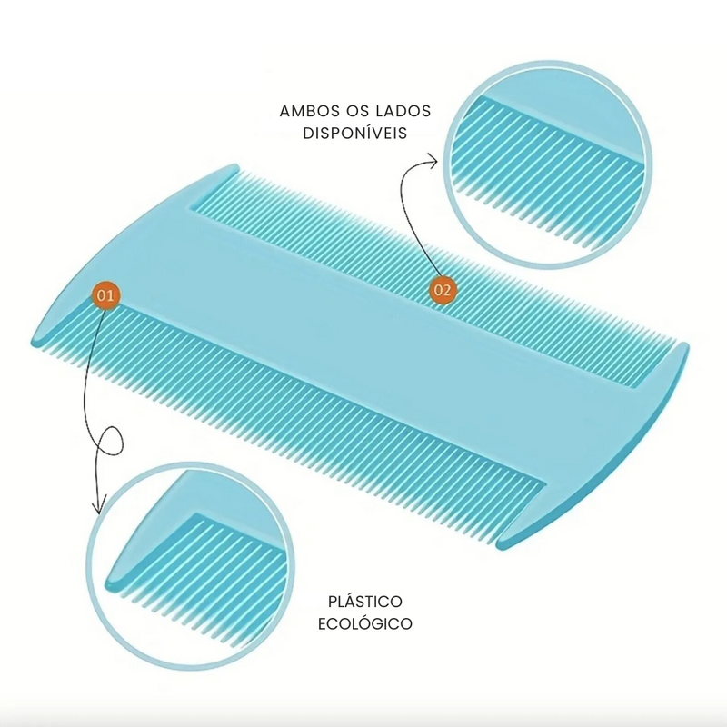 Kit 6 Pentes de Higiene Anti Pulgas para Cachorros