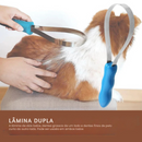 Escova Ferramenta Tira Pelos para Cachorros