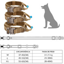 Coleira Tática para Cães de Médio e Grande Porte Resistente para Treinamento