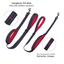 Guia com Alça Dupla Reforçada Costura Dupla com Fivela de Metal