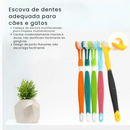 Escova de Dente Pet com 3 Pontas para Limpeza de Gengiva