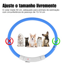 Coleira Led Brilhante Recarregável para Cachorros