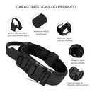 Coleira Tática para Cães de Médio e Grande Porte Resistente para Treinamento