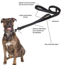 Guia com Alça Dupla Reforçada Costura Dupla com Fivela de Metal