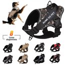 Coleira Peitoral Tática K9 Reforçada para Cães com Nome Personalizado