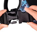 Coleira Peitoral Tática K9 Reforçada para Cães com Nome Personalizado