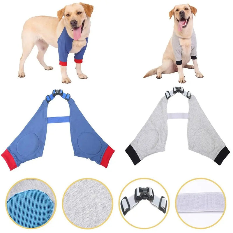 Joelheira Cotoveleira Pet Suporte Alça para Dores Articulação de Cachorros