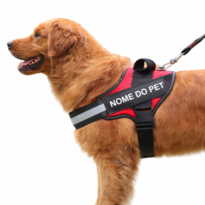 Peitoral Para Cachorros Ajustável com Nome Personalizável