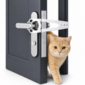 Trava Ajustável para Porta de Gatos Permite Passagem do Gato e Impede a Entrada de Cães Sem Furação