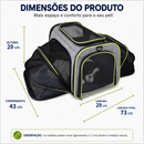 Mochila Dobrável Expansível para Gatos e Cães Pequenos – Bolsa Caixa de Transporte Respirável para Viagens