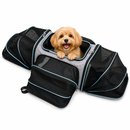 Mochila Dobrável Expansível para Gatos e Cães Pequenos – Bolsa Caixa de Transporte Respirável para Viagens