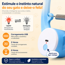 Brinquedo Interativo Inteligente para Gatos com Varinha Automática USB | CatFly Motion™