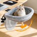Cama Suspensa Dobrável para Gatos com Fixação na Mesa | Refúgio Aconchegante e Economia de Espaço