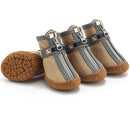Botas Antiderrapantes para Cães Premium Proteção para Patas com Solado Grosso e Respirável (Kit com 4 Unidades)
