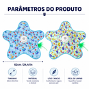 Tapete Interativo Eletrônico para Gatos com Rato Giratório 360° e Penas Brinquedo Inteligente de Caça