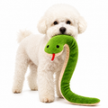 Brinquedo Cobra de Pelúcia para Cachorros com Apito Mordedor Interativo para Cães de Todos os Portes