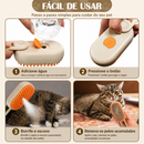 Escova a Vapor 3 em 1 Remove Pelos para Cães e Gatos