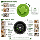 Chuveirinho de Banho Pet com Espuma 8 em 1 – Pistola Multifuncional para Pet Shop Banho e Tosa Cães e Gatos