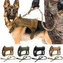 Coleira Peitoral Tática K9 para Cães de Grande Porte