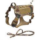 Coleira Peitoral Tática K9 para Cães de Grande Porte