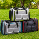Mochila Dobrável Expansível para Gatos e Cães Pequenos – Bolsa Caixa de Transporte Respirável para Viagens