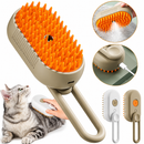 Escova a Vapor 3 em 1 Remove Pelos para Cães e Gatos
