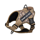 Coleira Peitoral Tática K9 Reforçada para Cães com Nome Personalizado