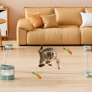 Brinquedo Interativo Automático para Gatos CatRunner™ com Controle Remoto e Pena Deslizante