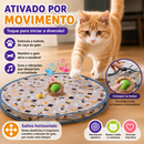 Bola Inteligente Interativa com Tapete de Caça para Gatos – Brinquedo Eletrônico Recarregável USB