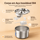 Fonte Automática Inteligente em Aço Inox 2L para Gatos e Cães
